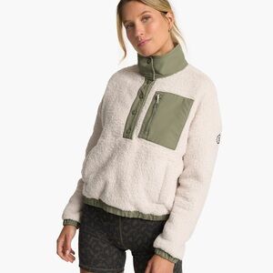 Vuori Dune Sherpa Popover Large Women's Pullover NWT cozy sherpa jacket